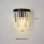 Crystal Ceiling Chandelier: Modern Vintage Hanging Light for Living Dining Room