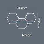 Hexagon LED Tube Light for Garage & Barbershop - Ceiling & Workshop Lighting