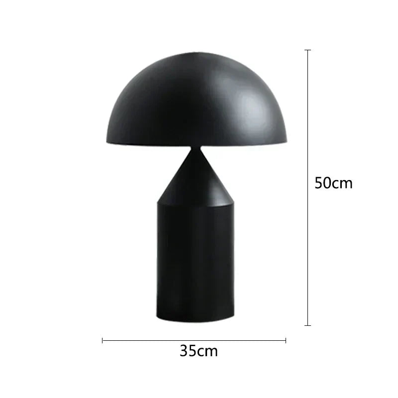 Iron Mushroom Table Lamp: Minimalist Nordic Design for Home Decor & Lighting