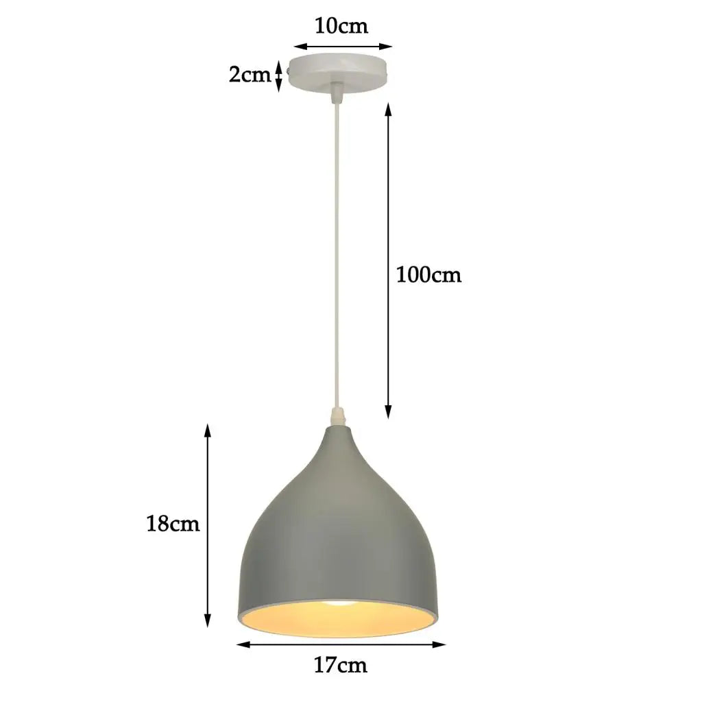 Colorful Nordic Pendant Light for Living Room Kitchen Restaurant Lighting