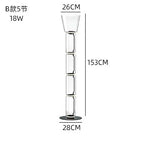 Glass LED Floor Lamp for Modern Interior Decor