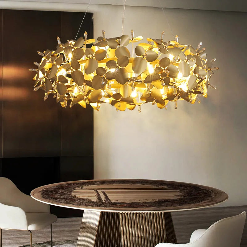 2024 Crystal Firefly Ceiling Chandelier For Home & Hotel Lighting