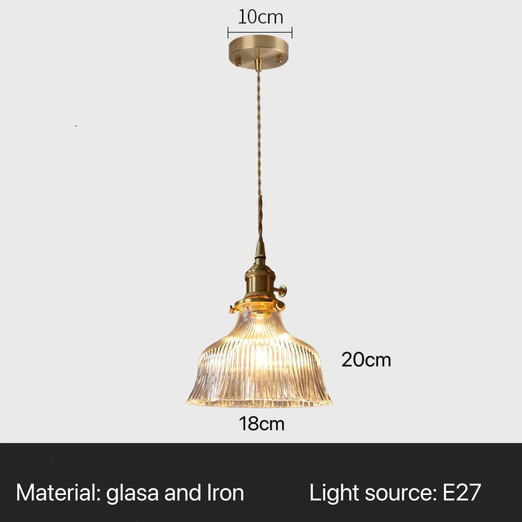 Nordic Flower Glass Pendant Chandeliers for Restaurant Cafe Hotel Decoration