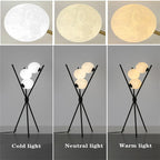 Moon Floor Lamp LED Living Room Study Bedroom Tripod Wall Light