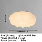 White Cloud LED Chandelier for Children's Room and Living Area