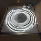 Crystal Ceiling Chandelier: Modern Stainless Steel LED Indoor Lighting for Living Room & Bedroom