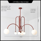 Modern Iron Glass Pendant Chandelier for Home Décor