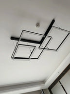 Square Modern Minimalist Nordic Chandelier for Living Room, Dining Room, Bedroom