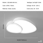 Smart LED Ceiling Lamp: Modern Round Dimmable Lights for Living Room and Bedroom
