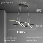 Modern Gold Dimmable LED Pendant Chandelier for Dining Room Kitchen Island