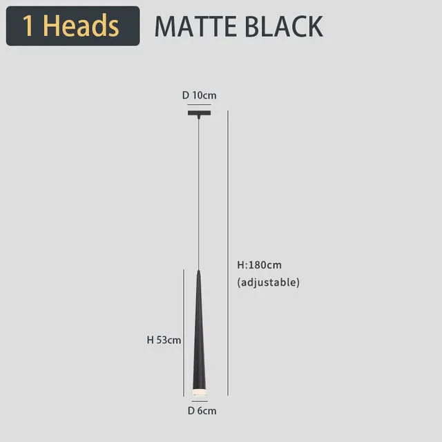 Black LED Ceiling Chandelier: Stylish Staircase Lighting for Home Decor & Living Room