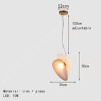 Nordic Glass Chandelier LED Ceiling Lamps for Home Restaurant Bedroom Hotel