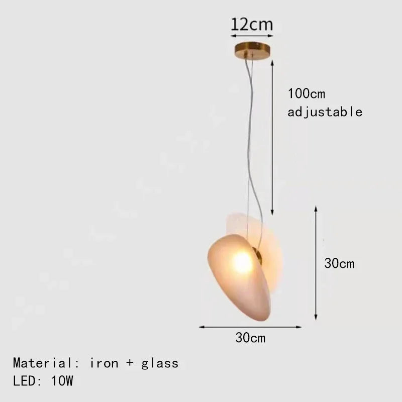 Nordic Glass Chandelier LED Ceiling Lamps for Home Restaurant Bedroom Hotel