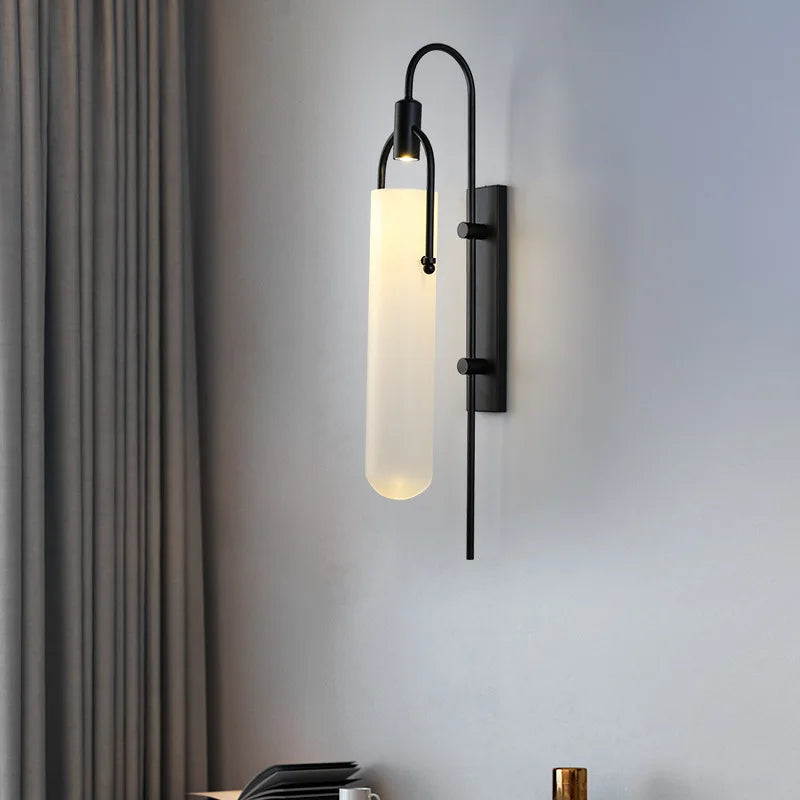 Postmodern LED Wall Sconce: Minimalist Nordic Lighting for Bedroom, Living Room, Aisle