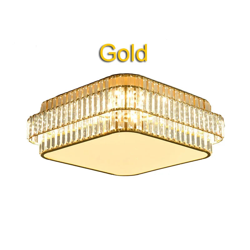 Crystal LED Ceiling Lamp for Living Room Bedroom Study