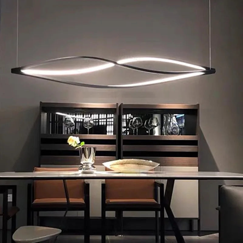 Aluminum LED Pendant Lamp for Kitchen Dining Island Suspended House Lighting