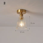 Glass Shade Pendant Ceiling Lamp for Kitchen Aisle Bedroom LED Lights Fixtures