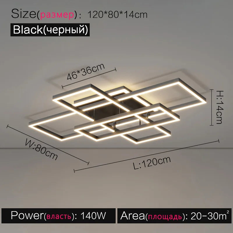 Modern Nordic Ceiling Lamp Living Room Lighting Combination