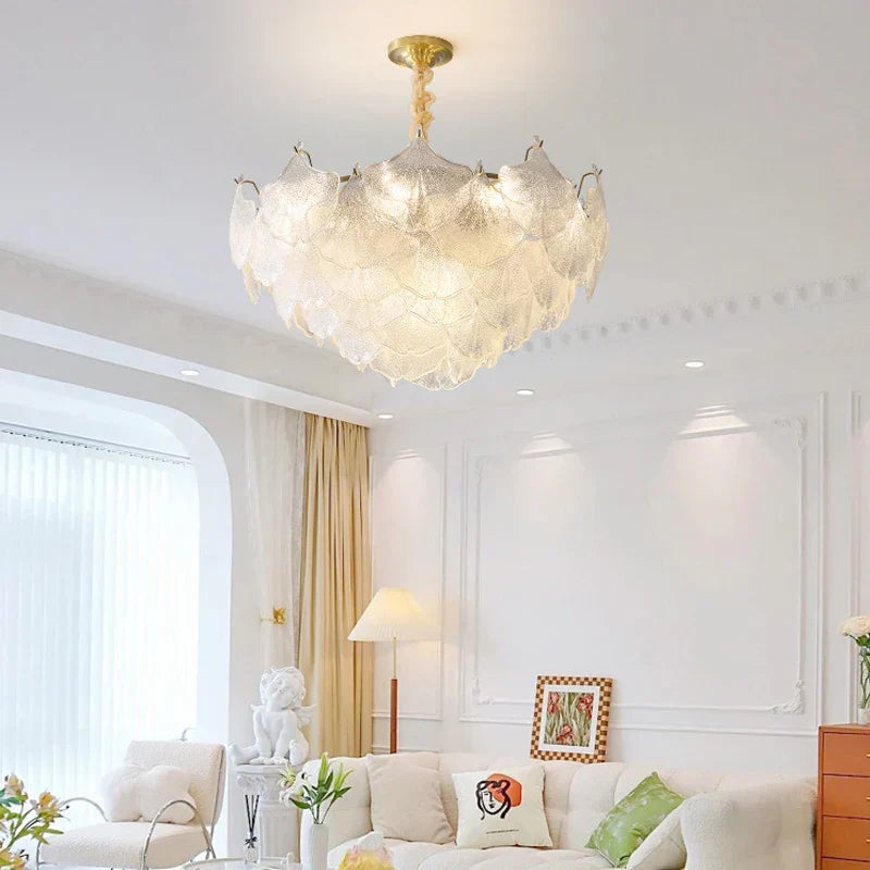 Shell Chandelier: Modern French Luxury Lighting for Nordic INS Wind Bedroom
