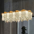 Crystal Ceiling Chandelier: Modern Luxury Lighting for Living Room, Dining Room, Bedroom