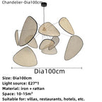 Hand Made Rattan Art Pendant Chandelier for Modern Living Room, Dining Room, Bedroom.