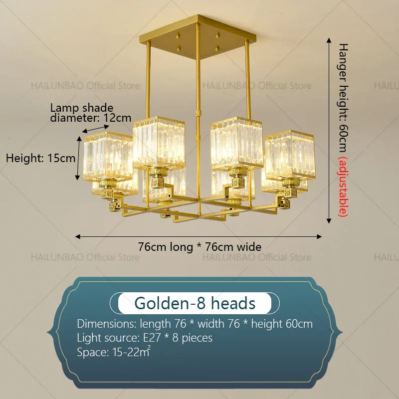 Crystal Chandelier: Modern, Luxe, & Chic for Living Room, Bedroom, Restaurant & Villa