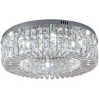 Nordic Gold Chrome Crystal Ceiling Chandelier for Living Room & Bedroom