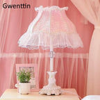 Nordic Lace LED Table Lamp for Home Decor and Wedding Bedroom Lighting