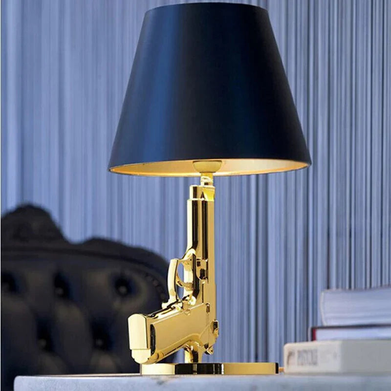 AK47 Gold LED Floor Lamp - Modern Designer Corner Light for Living Room