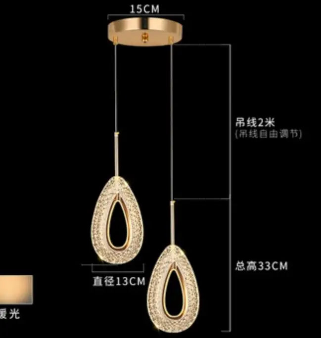 Bedside Pendant Lights | Modern Indoor Chandelier for Bedroom Ceiling Decor