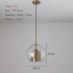 Mesh Pendant Light: Nordic Design Sliver Bronze Transparent Lampshade for Kitchen and Dining