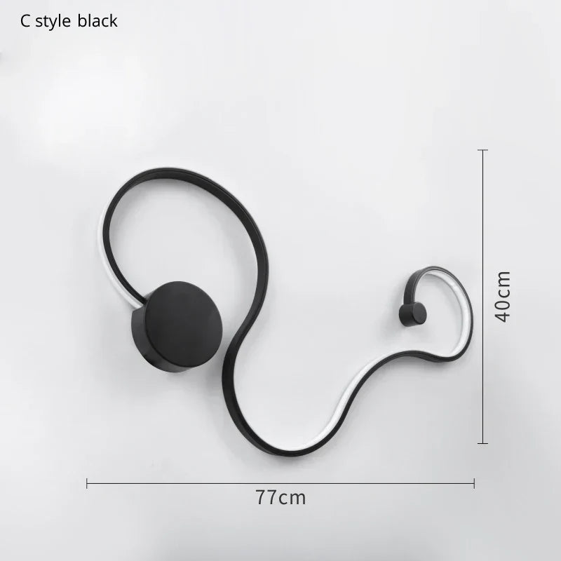 Iron Body Wall Lamps LED Lights Fixture for Bedroom, Living Room, Study, Hotel