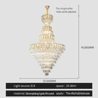 Elegant Crystal Chandelier for Luxury Living Room Decor