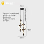 Gold Copper LED Wall Sconce for Bedroom Living Room Hallway