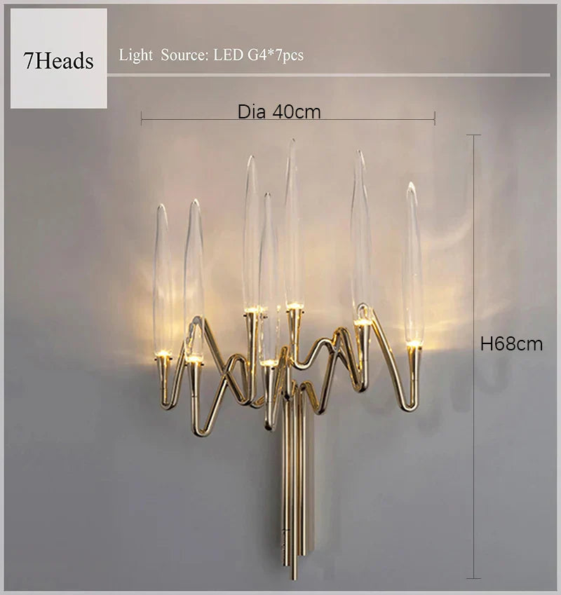 Modern Luxury Wall Sconce Bedroom Dinning Room Light Fixture Elegant Bedroom Decoration