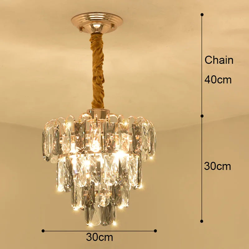 Crystal LED Ceiling Chandelier for Home Decor