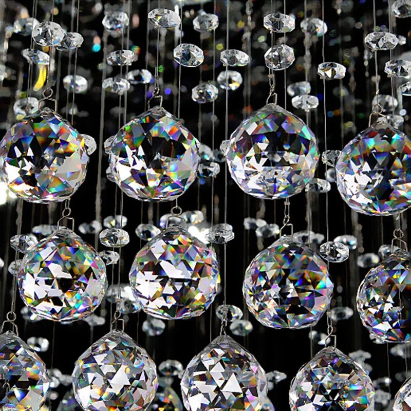 Luxury LED Crystal Chandelier Ceiling Light for Home Decor Living Dining Bedroom