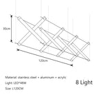 Nordic LED Chandelier: Black Gold Dining Room Kitchen Lighting Fixtures