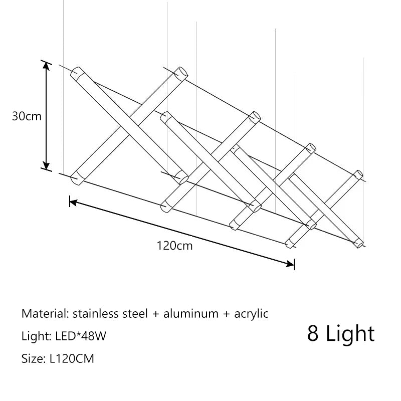 Nordic LED Chandelier: Black Gold Dining Room Kitchen Lighting Fixtures