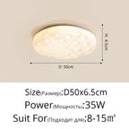 Nordic Minimalist Ceiling Light for Living Room, Kitchen, Study - Aluminum, Dimmable Luminaria