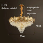 Crystal Tassles Pendant Light 2024 | Modern Luxury Chandelier for Living Room