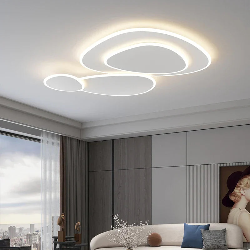Modern Dimmable LED Ceiling Chandelier for Home Living Bedroom Study Room