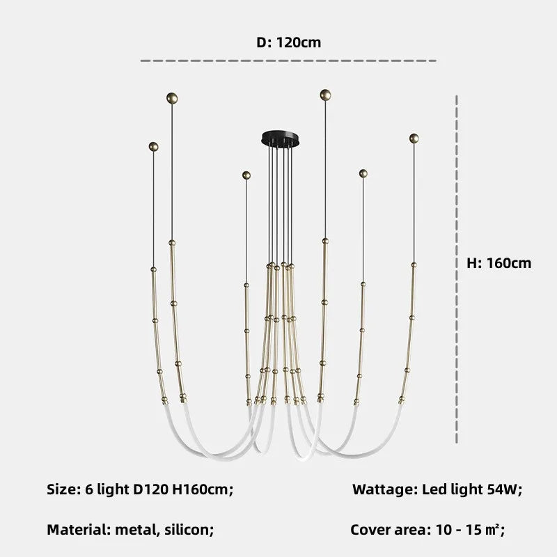 Bamboo Pendant Lights: Nordic Loft Stair LED Luminarias for Minimalism Decor