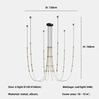 Bamboo Pendant Lights: Nordic Loft Stair LED Luminarias for Minimalism Decor