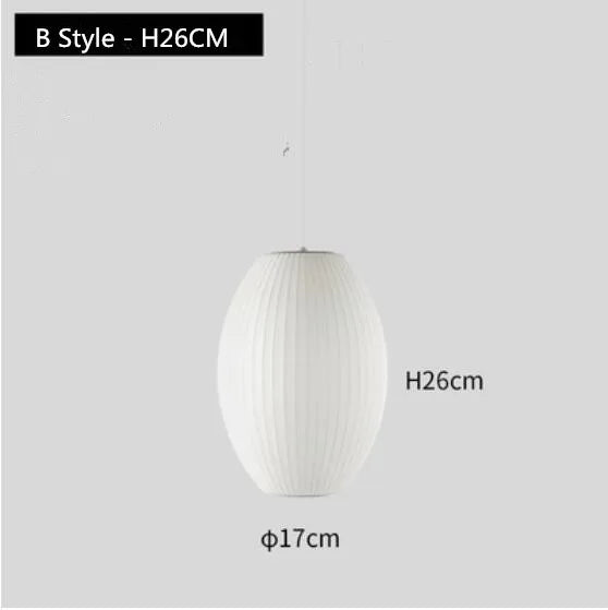 Silk Ball Pendant Lamp for Home, Shop, and Bar Decor