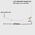 Crystal Chandelier Pendant Light for Stairs Living Room Kitchen Island Dining Bar