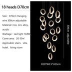 Circle Ring LED Chandelier Light for Luxe Living Spaces