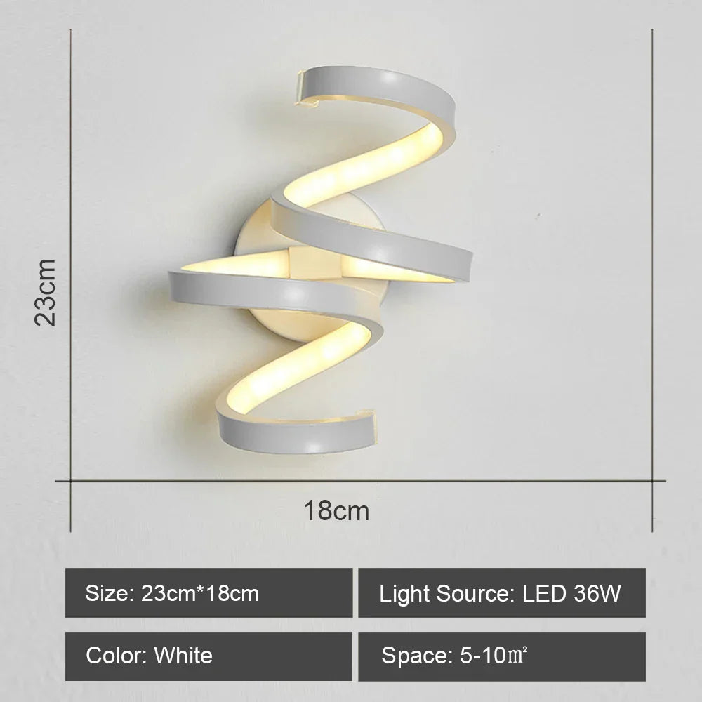 LED Wall Sconce Light Acrylic Lamp for Bedroom Corridor Chandelier Style