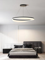 Modern Circle LED Pendant Light Dimmable Chandelier for Living Room Bedroom Décor