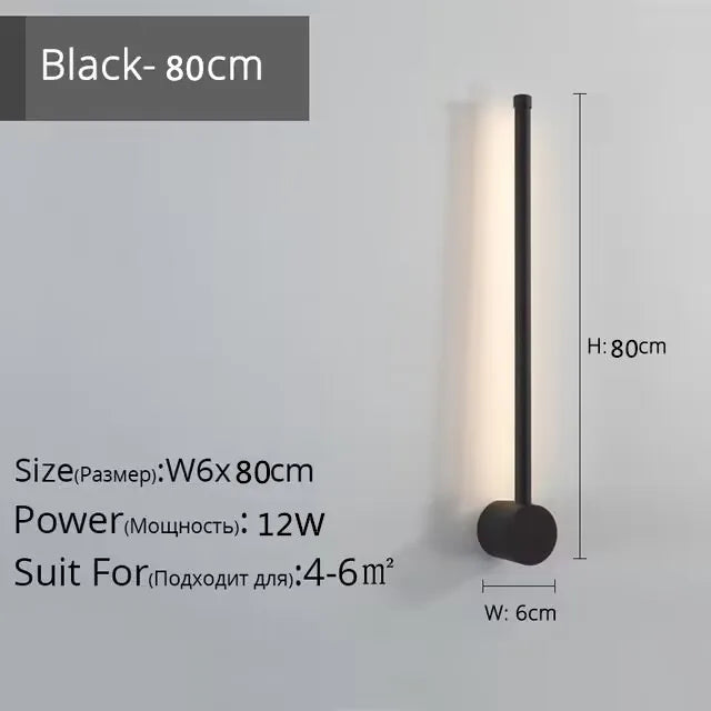 LED Strip Wall Lamp for Creative Staircase Aisle Background Wall Lights